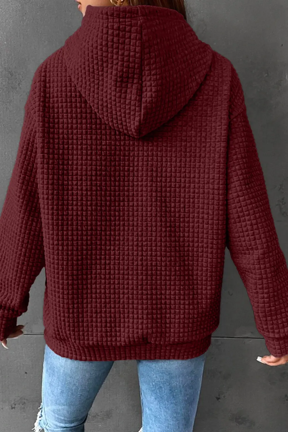 Dropped Shoulder Pocketed Hoodie, image 2