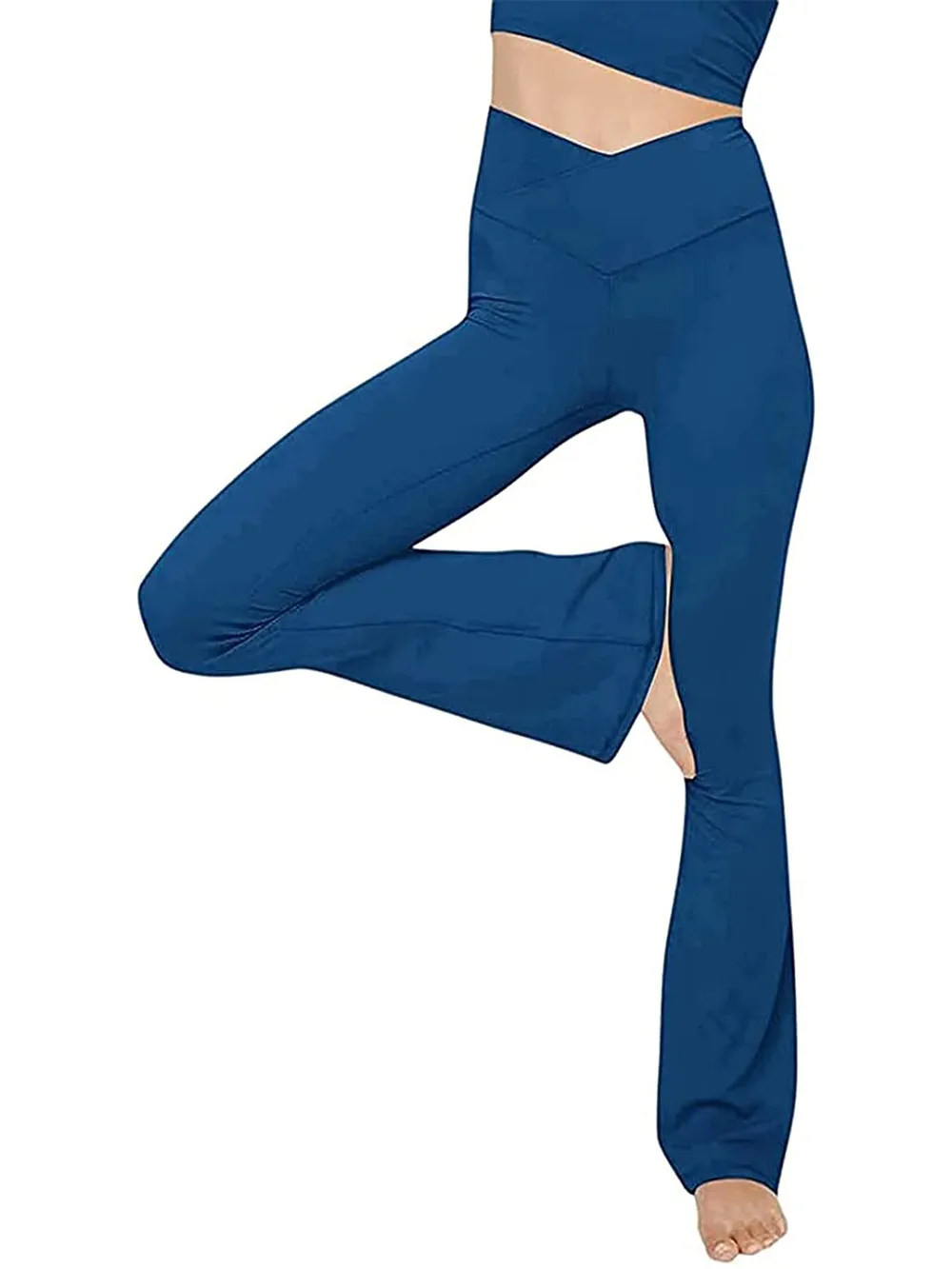V-Waist Bootcut Long Pants, image 28