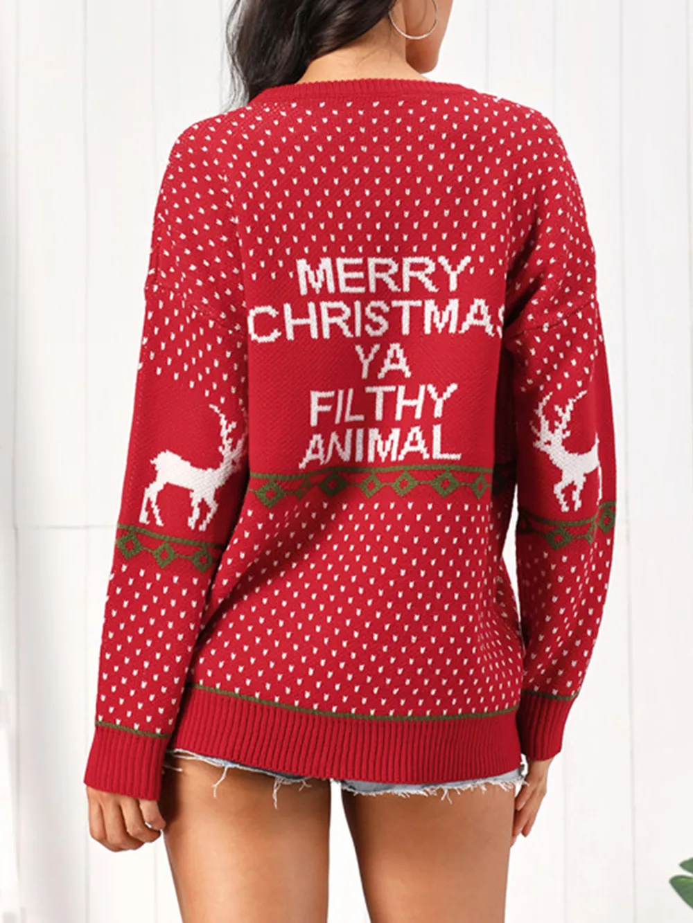 Christmas Element Round Neck Sweater, image 2