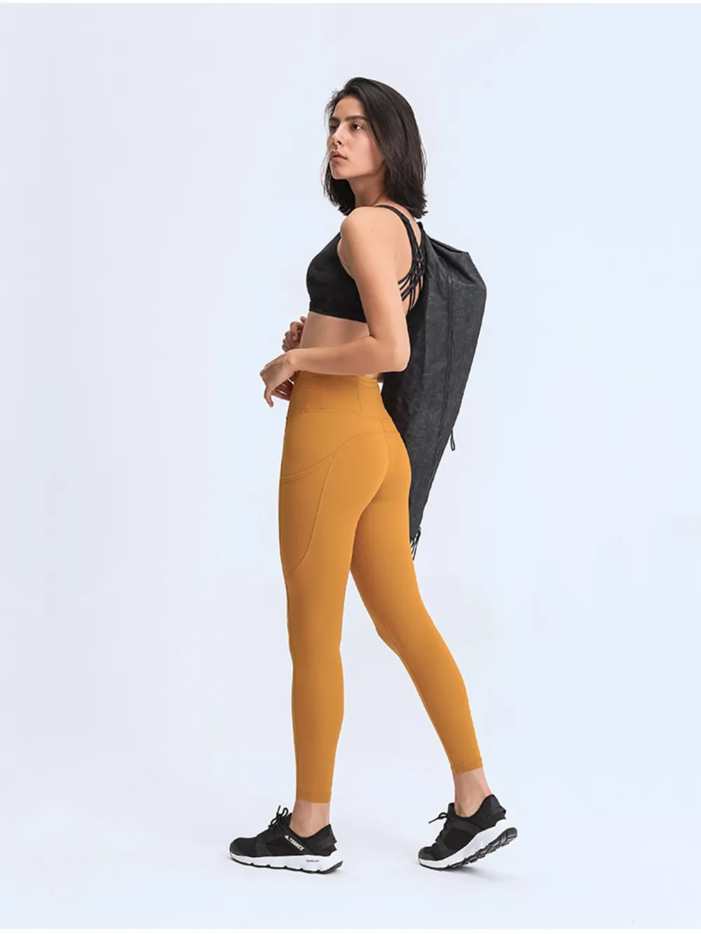 Wide Waistband Leggings with Pockets, image 6