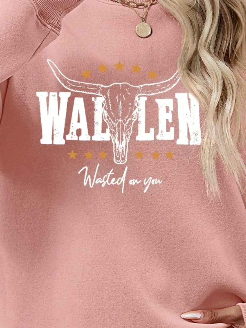 Graphic Round Neck Dropped Shoulder Sweatshirt, image 17