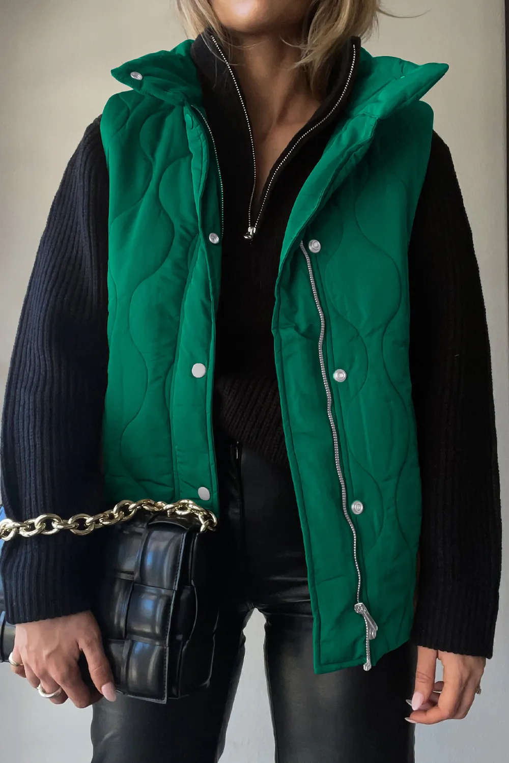 Collared Neck Vest with Pockets, image 10