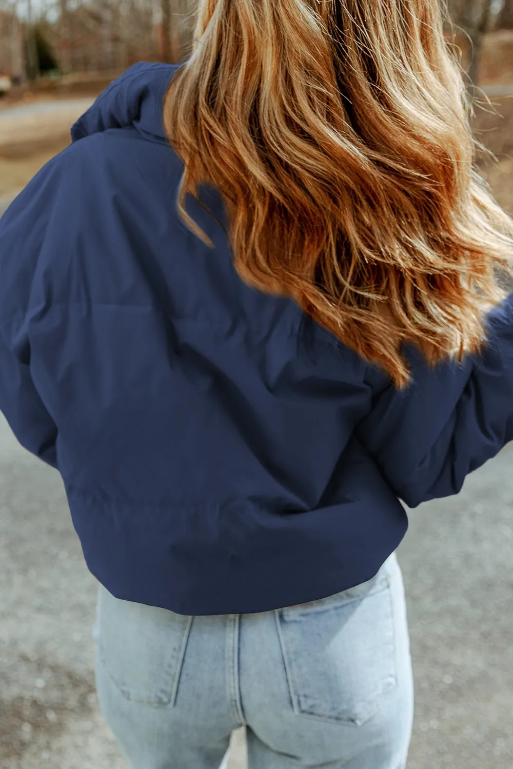 Zip Up Collared Neck Coat with Pockets, image 11