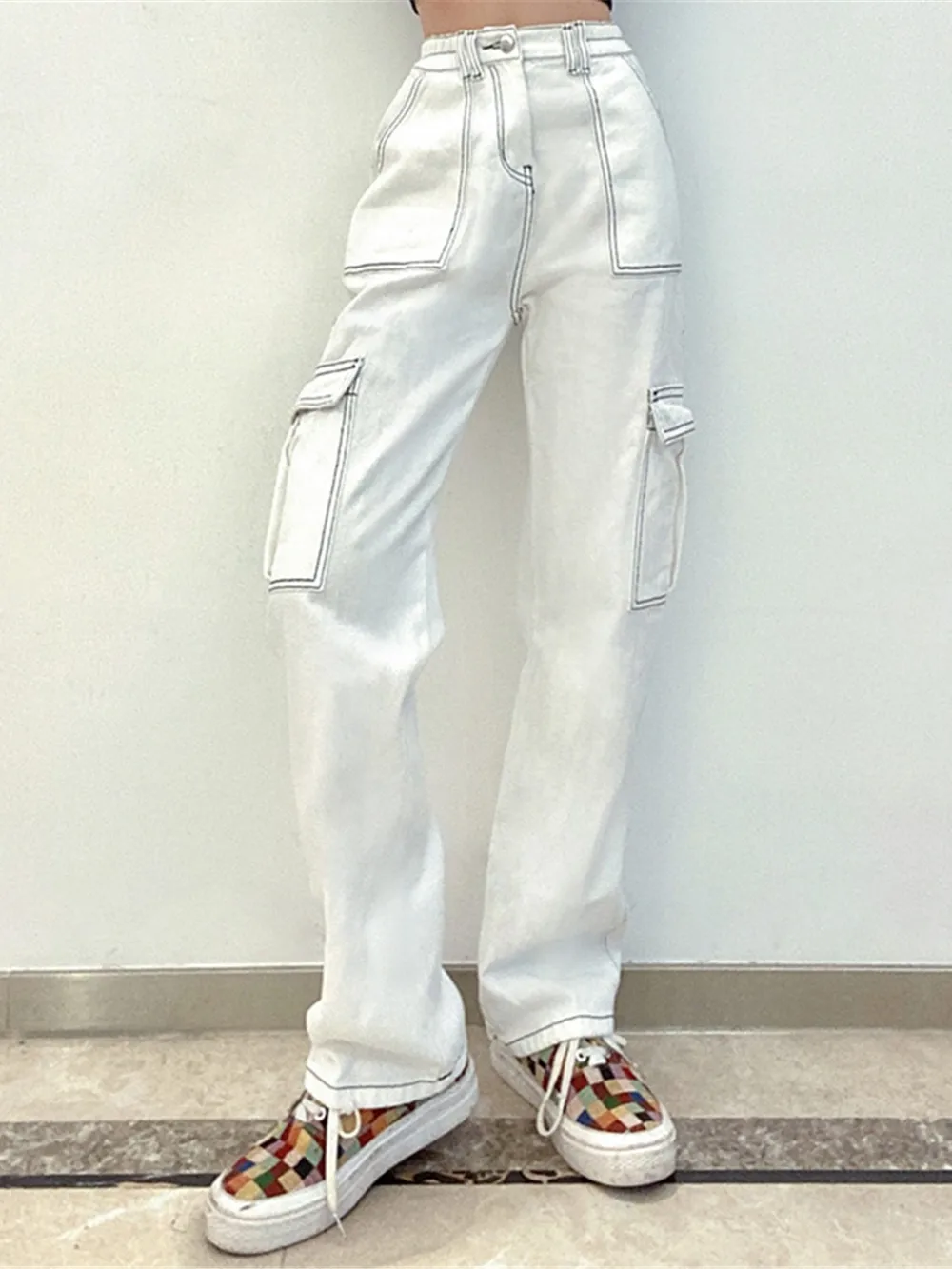 Straight Jeans with Pockets, image 4