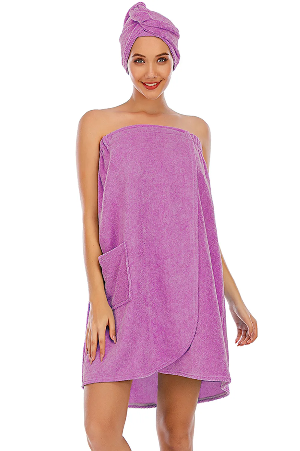 Strapless Robe with pocket, image 2