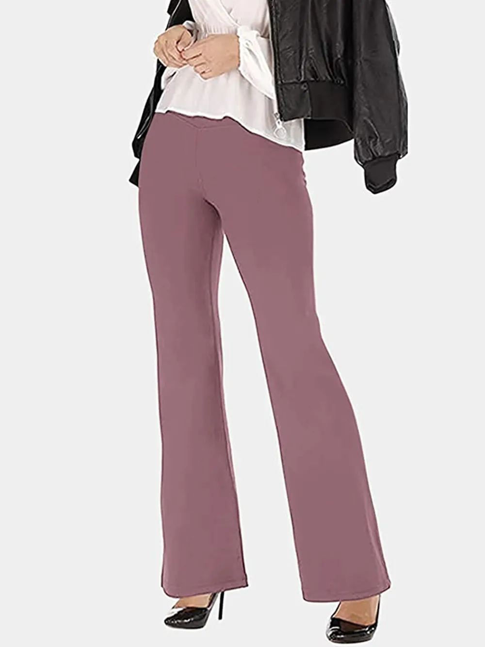 V-Waist Bootcut Long Pants, image 13
