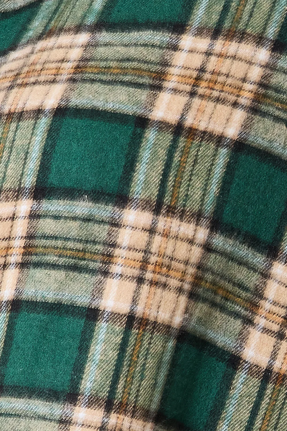 Plaid Collared Neck Long Sleeve Shirt, image 2