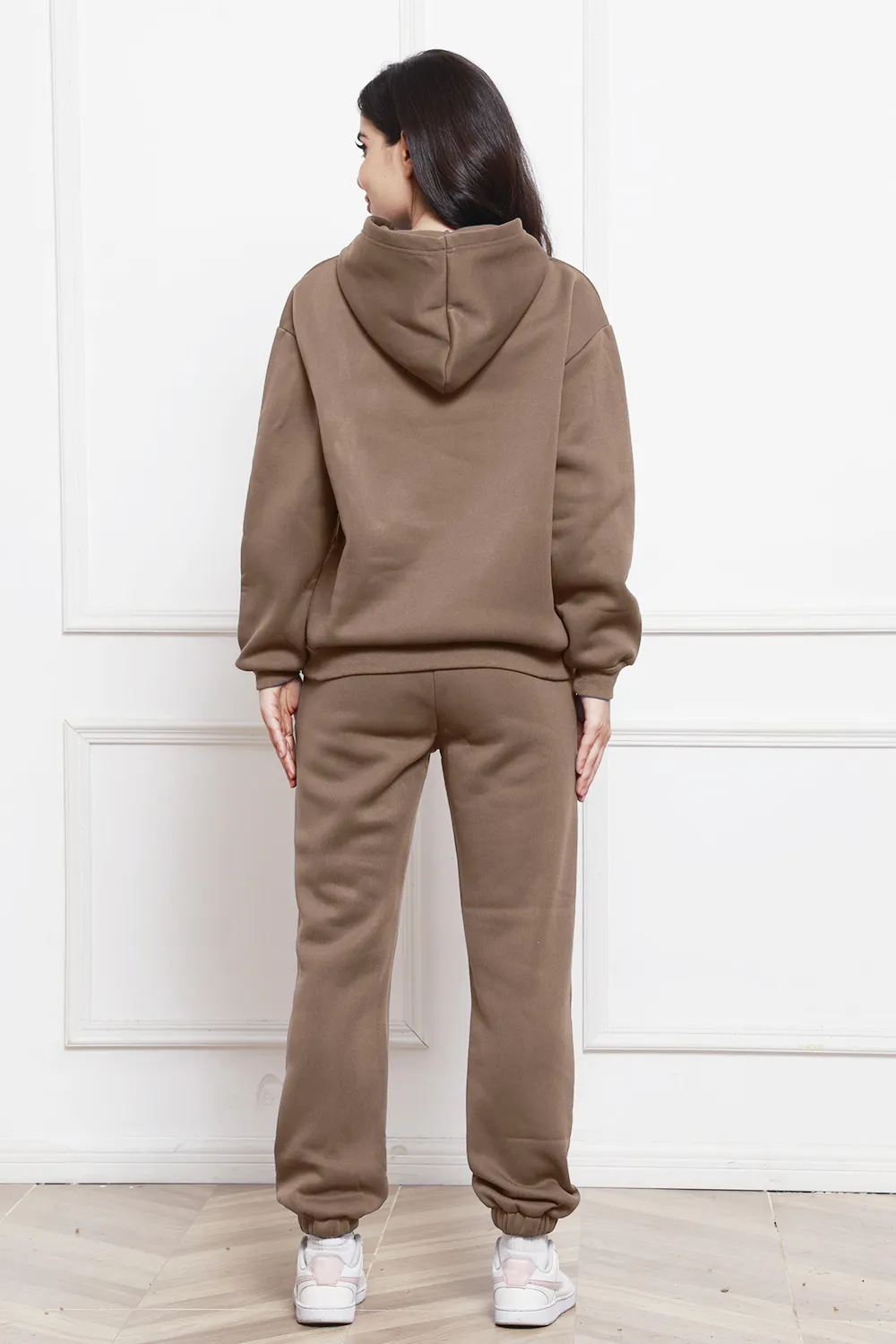 Drop Shoulder Long Sleeve Hoodie and Pants Set, image 18