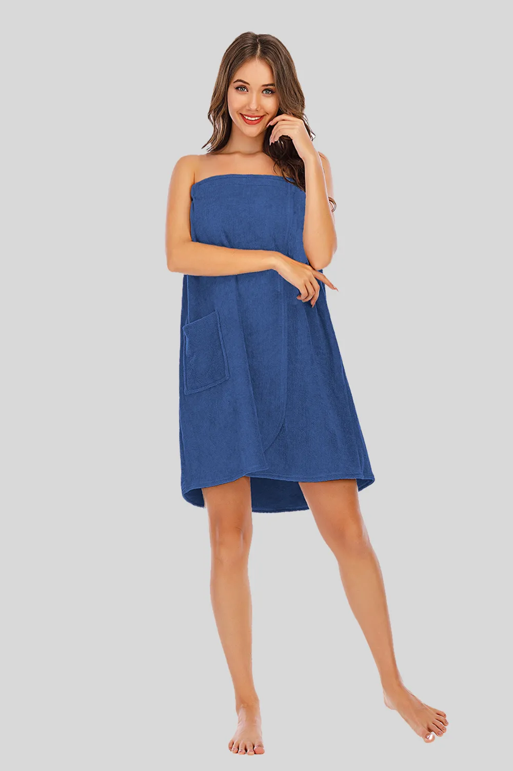 Strapless Robe with pocket, image 3