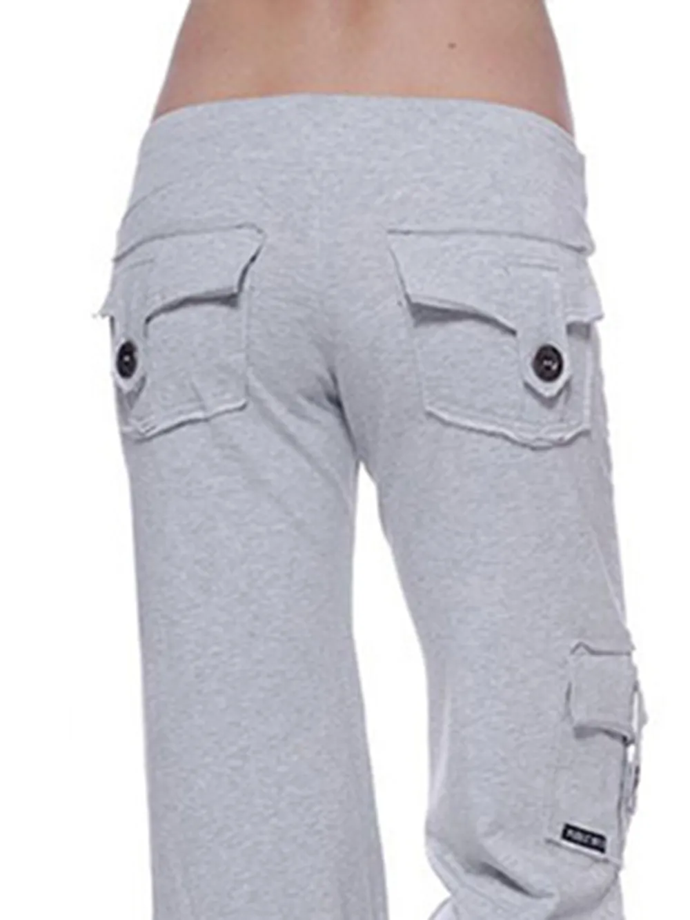 Mid Waist Pants with Pockets, image 5