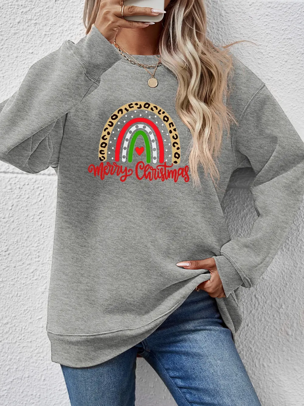 MERRY CHRISTMAS Graphic Sweatshirt, image 5