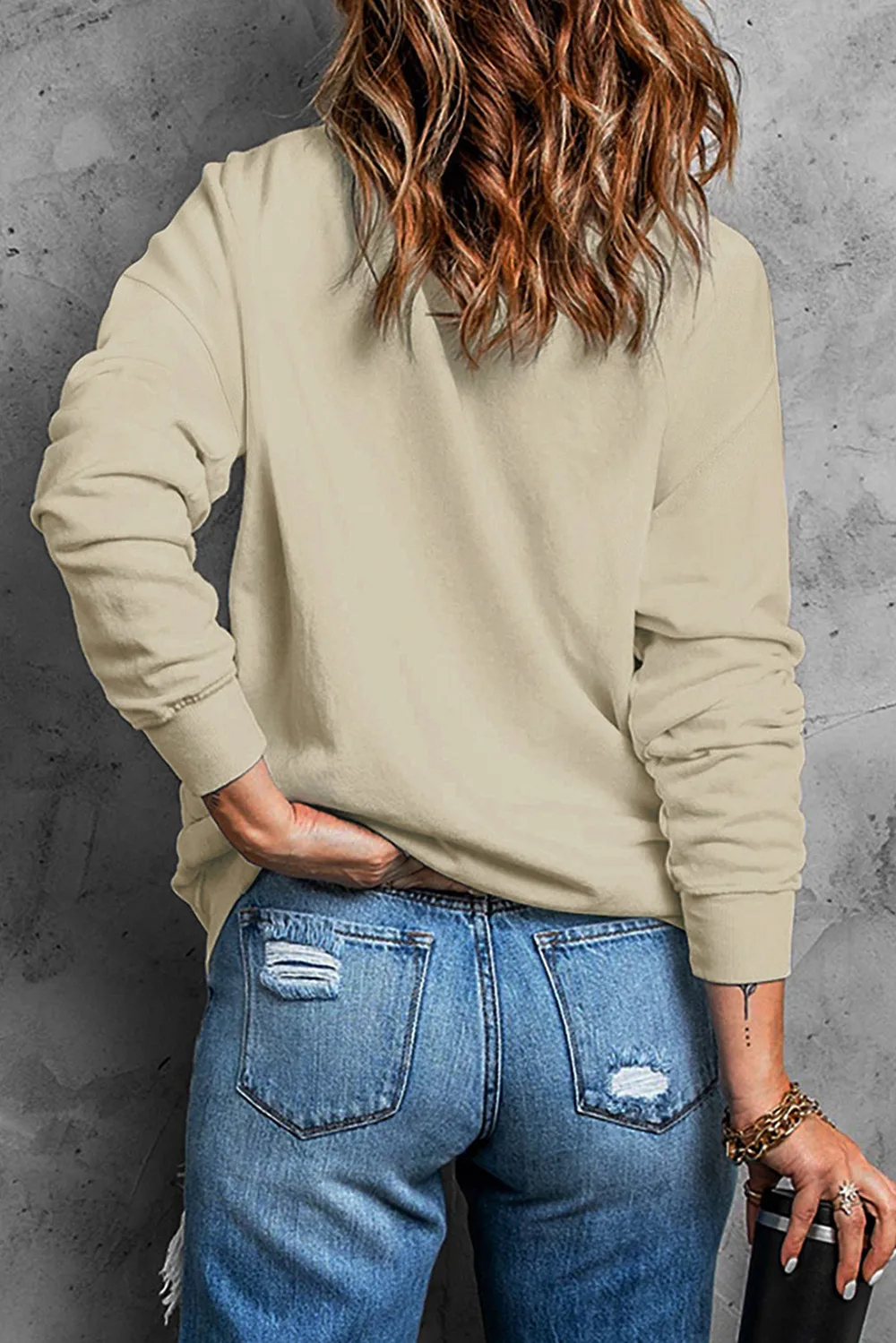 Ghost Graphic Dropped Shoulder Sweatshirt, image 2