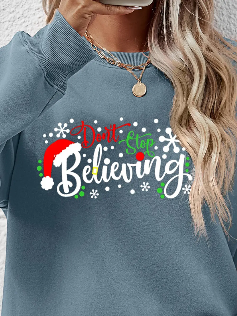 Letter Graphic Long Sleeve Sweatshirt, image 15