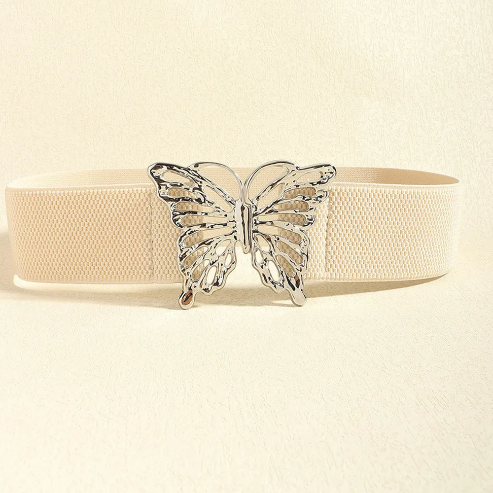 Butterfly Alloy Buckle Elastic Belt, image 3