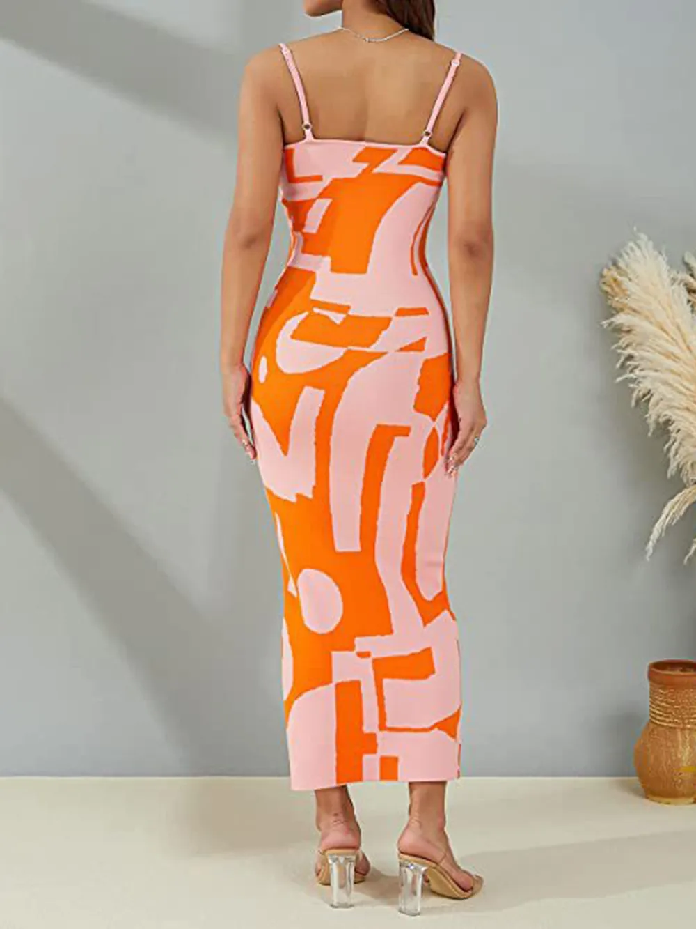 Spaghetti Strap Maxi Sweater Dress, image 4