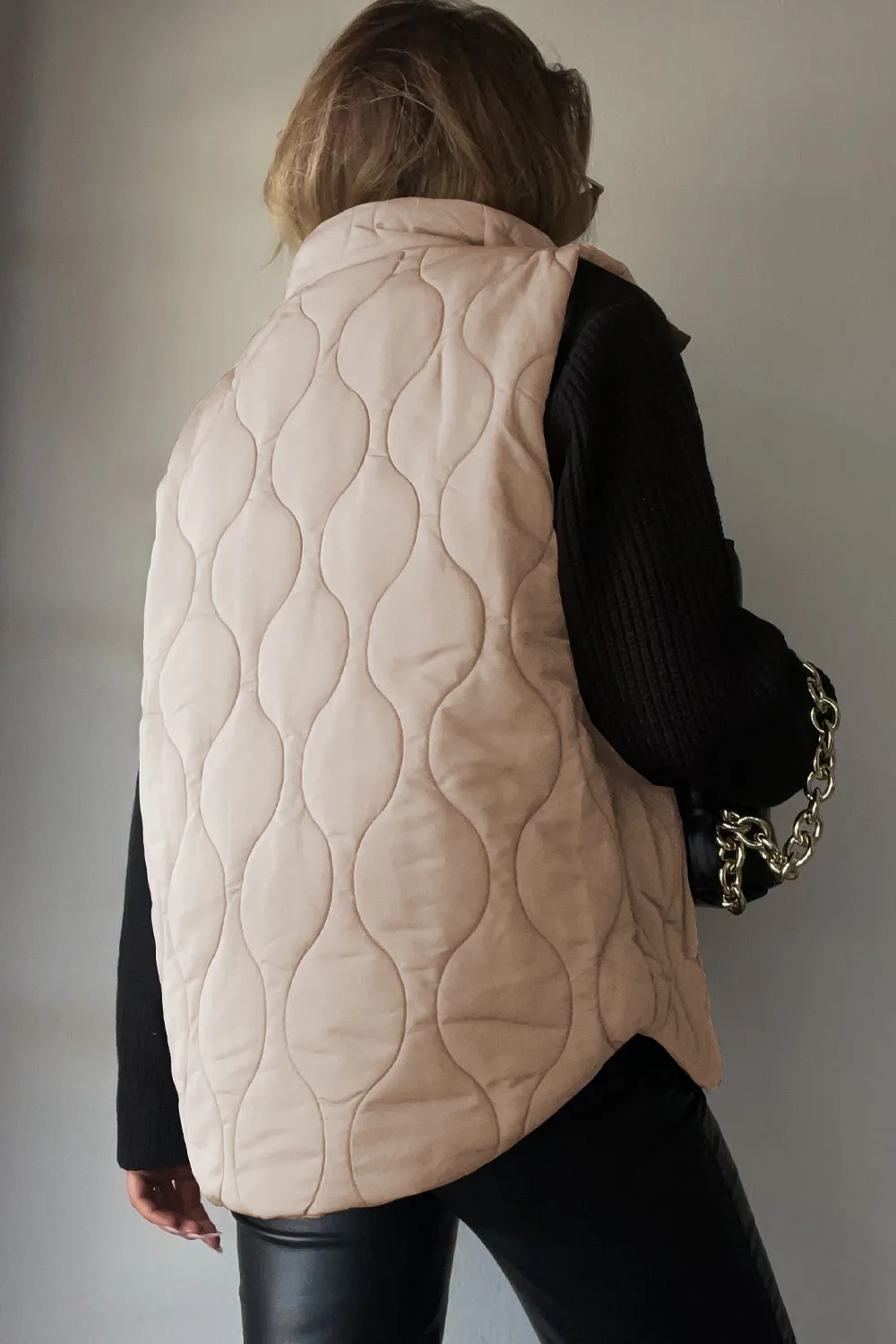 Collared Neck Vest with Pockets, image 21