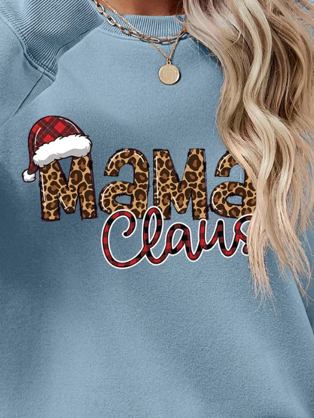 Round Neck Letter Graphic Long Sleeve Sweatshirt, image 17