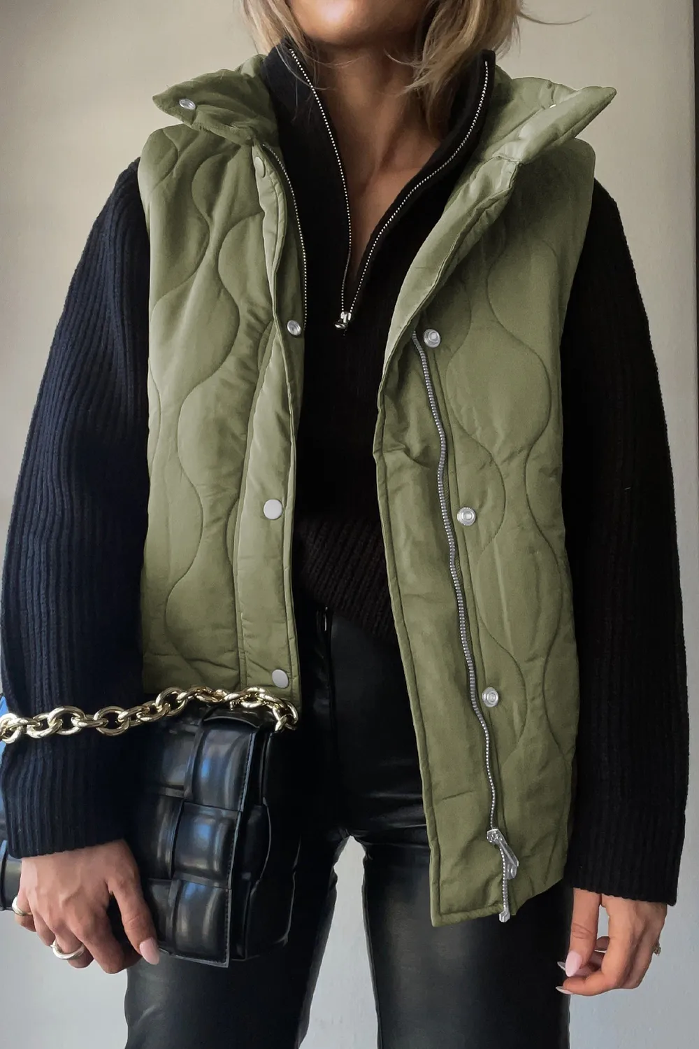 Collared Neck Vest with Pockets, image 16