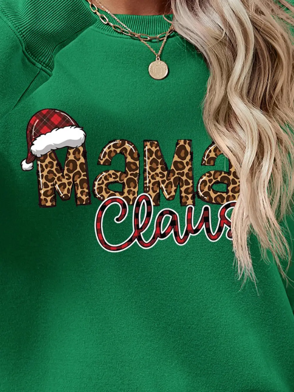 Round Neck Letter Graphic Long Sleeve Sweatshirt, image 23