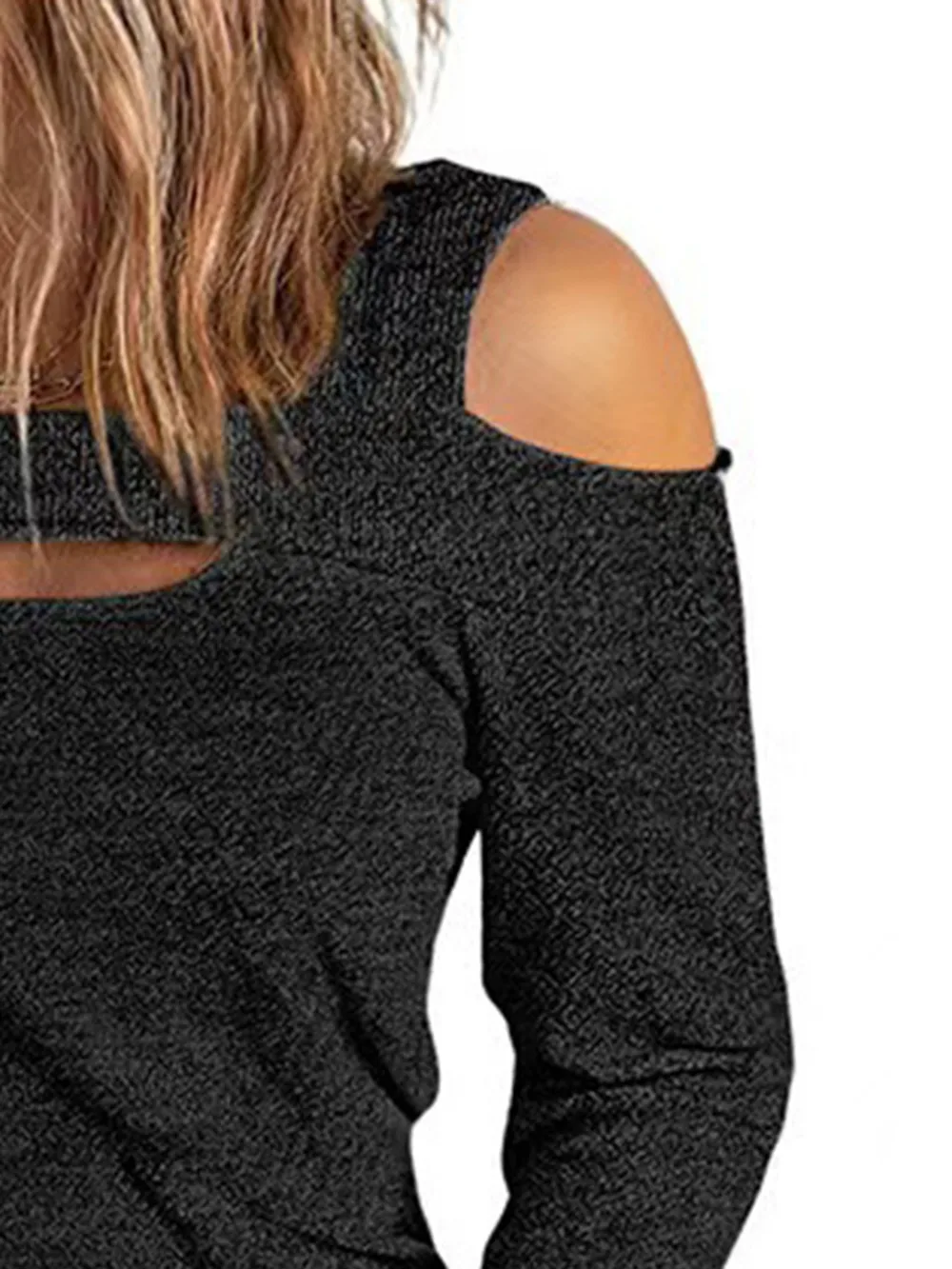 Full Size Cutout Cold Shoulder Blouse, image 4