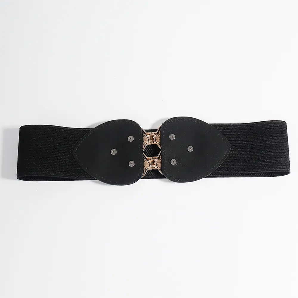 Alloy Leaf Buckle Elastic Belt, image 7