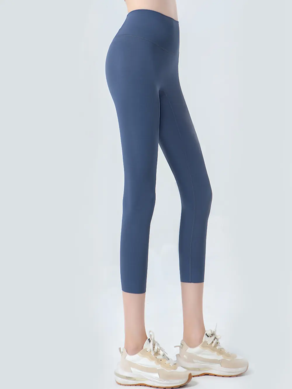 Wide Waistband Cropped Sports Leggings, image 6