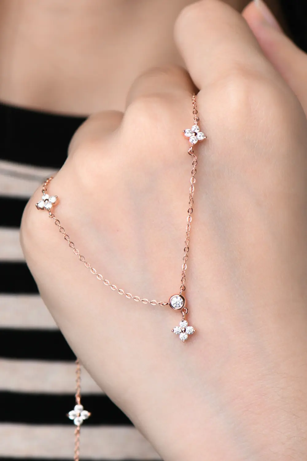Moissanite 925 Sterling Silver Necklace, image 9
