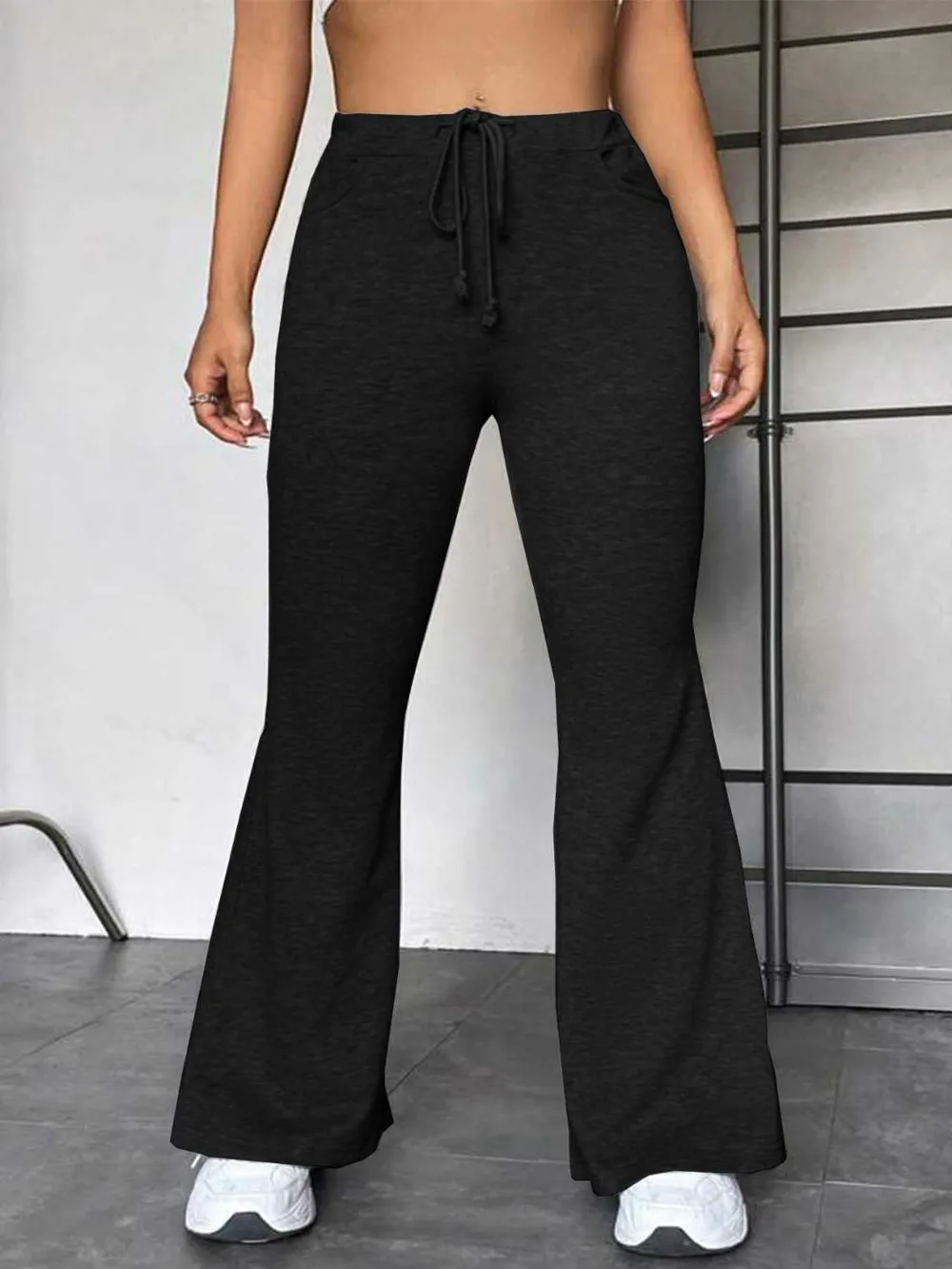 Drawstring Sweatpants with Pockets, image 2