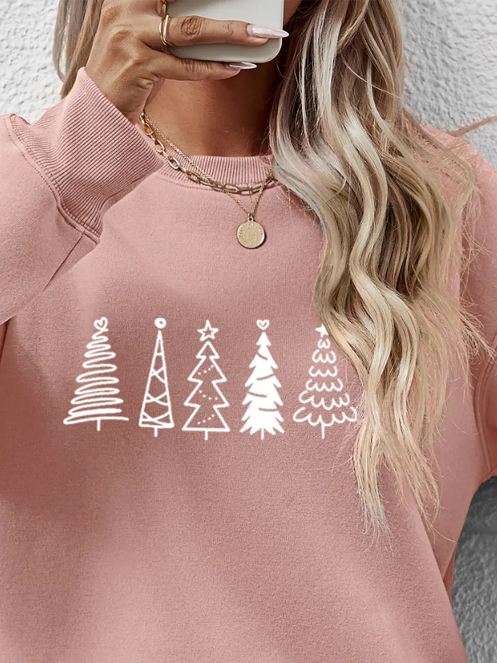 Christmas Tree Graphic Drop Shoulder Sweatshirt, image 26