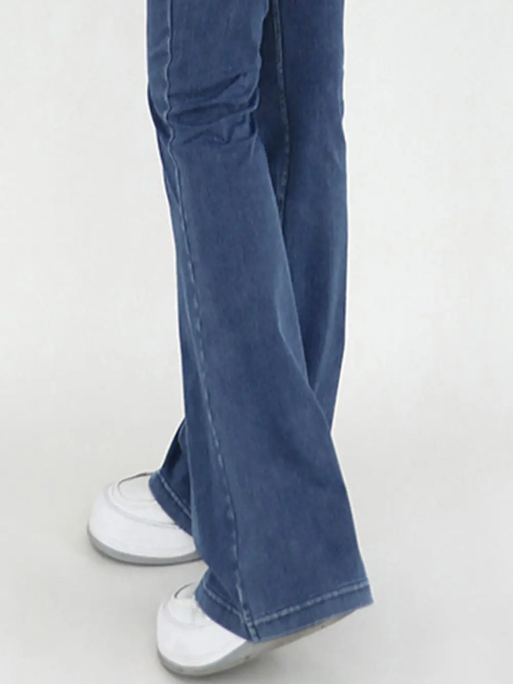 Wide Waistband Bootcut Jeans with Pockets, image 6