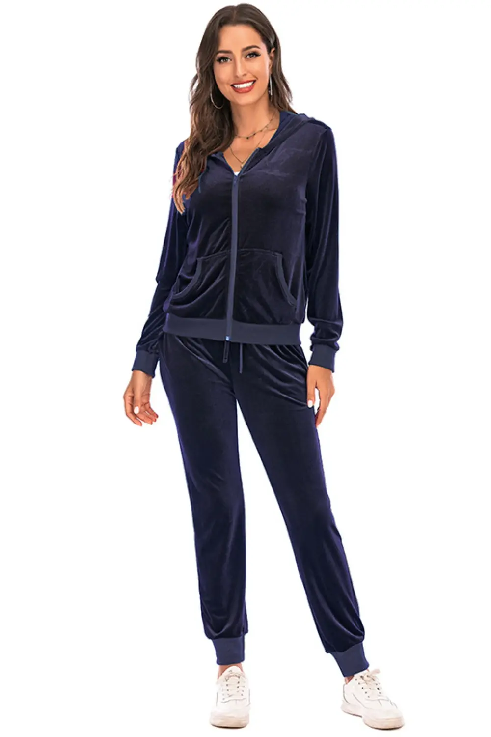Zip-Up Hooded Jacket and Pants Set, image 22