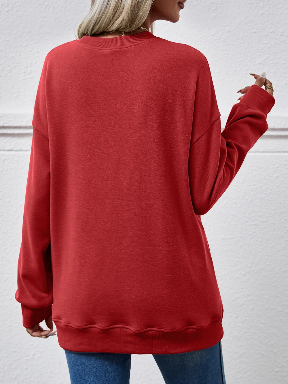 Dropped Shoulder Sweatshirt with Pockets, image 27