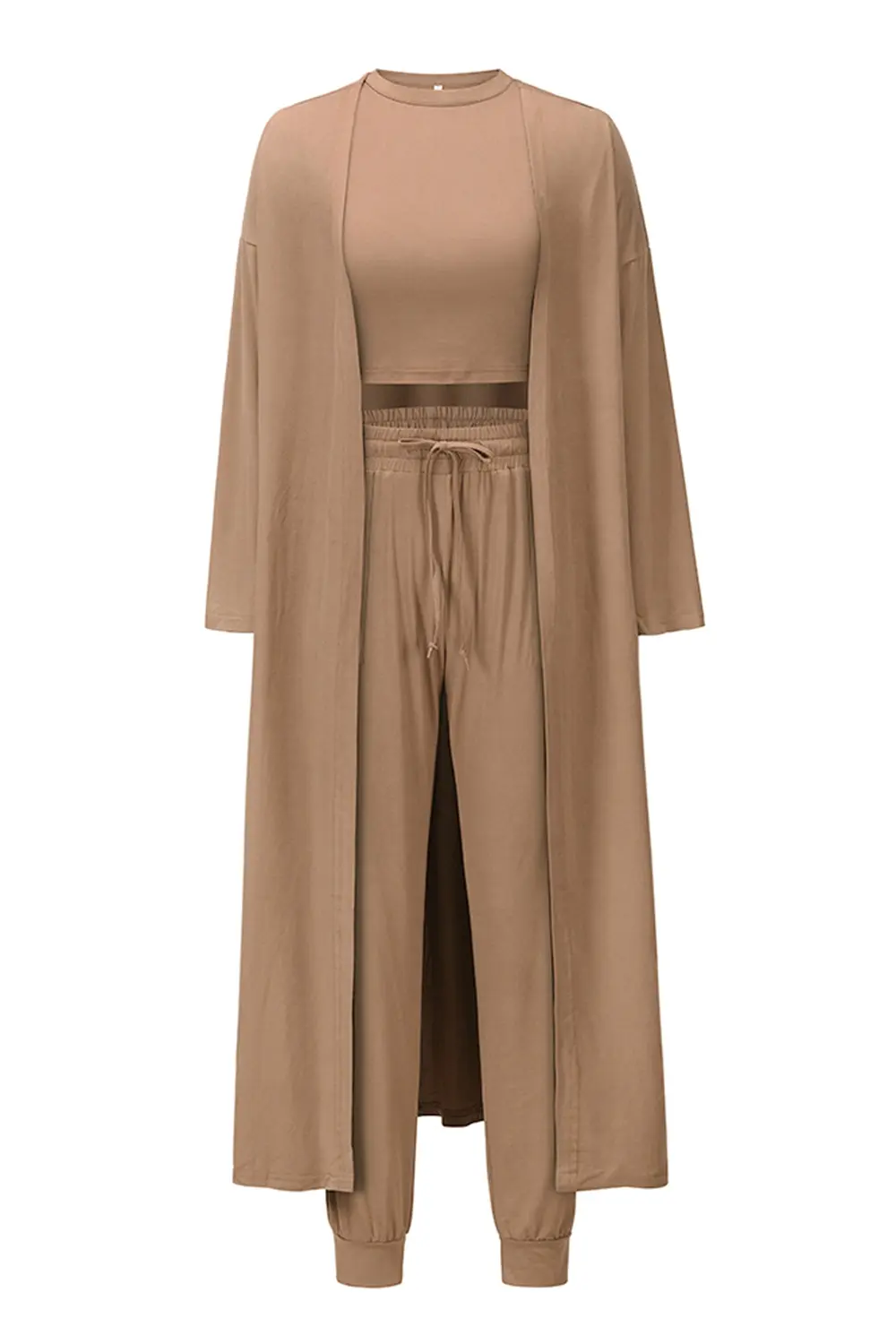 Tank, Pants, and Cardigan Set with Pockets, image 4