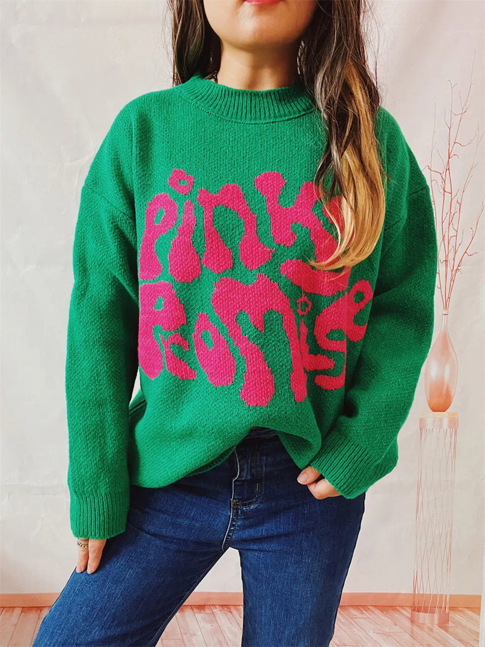 PINKY PROMISE Graphic Sweater, image 4