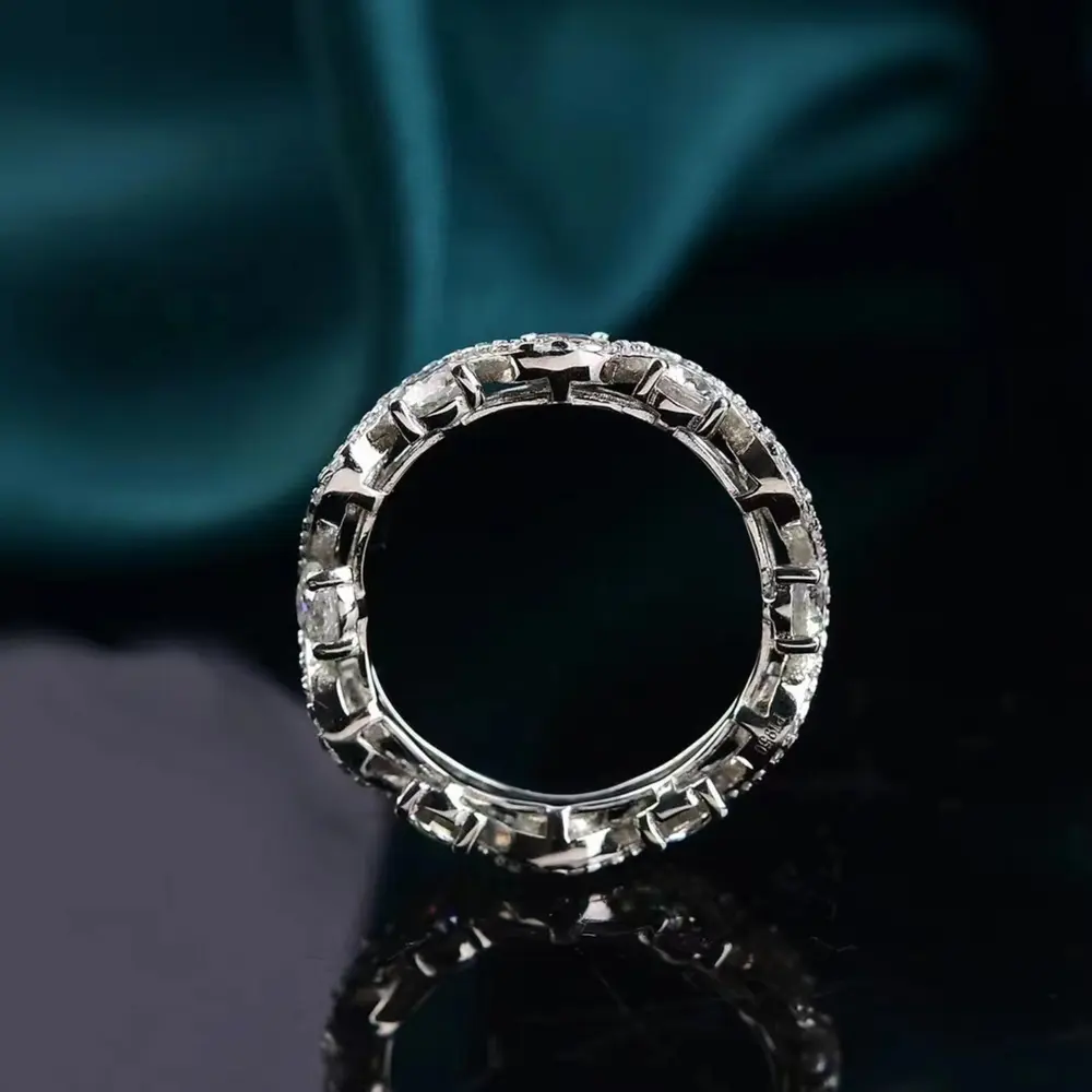 Moissanite 925 Sterling Silver Ring, image 2
