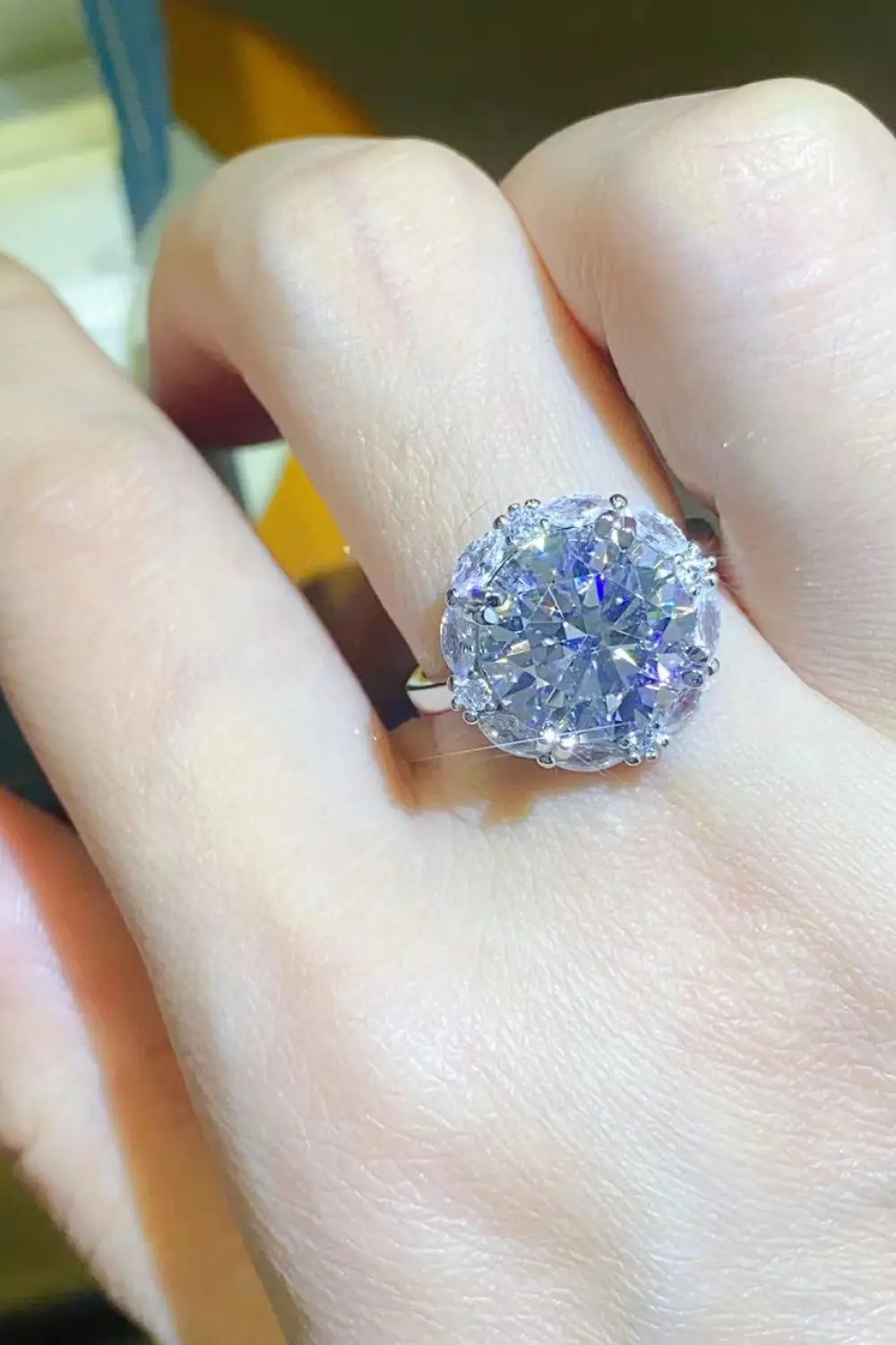 5 Carat Moissanite 925 Sterling Silver Ring, image 9