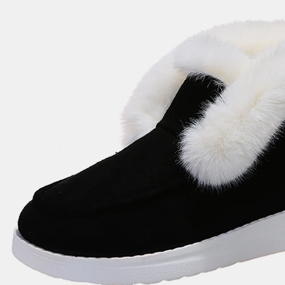 Furry Suede Snow Boots, image 4