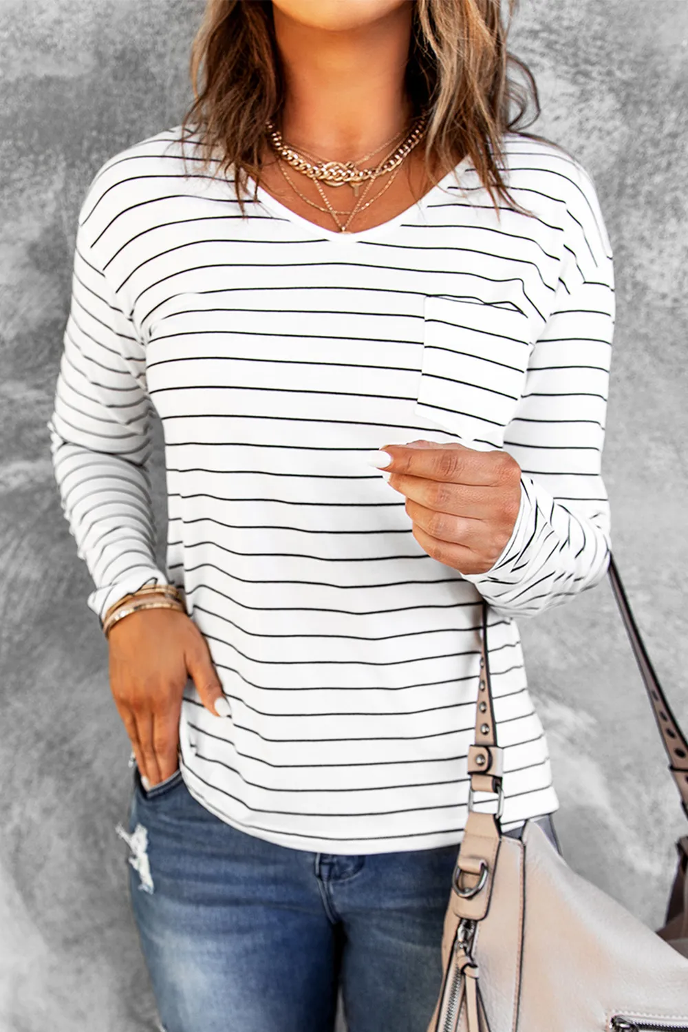 Striped Long Sleeve T-Shirt, image 3