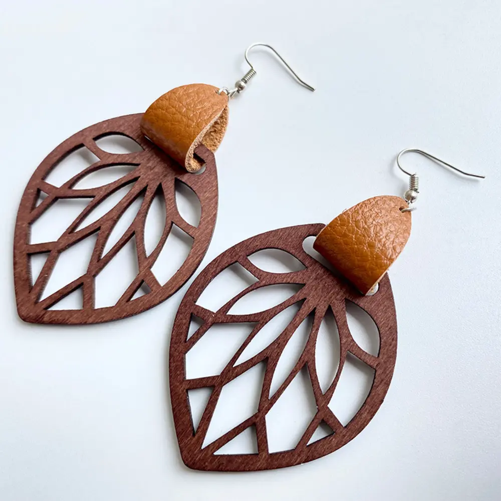 Leaf Drop Earrings, image 9