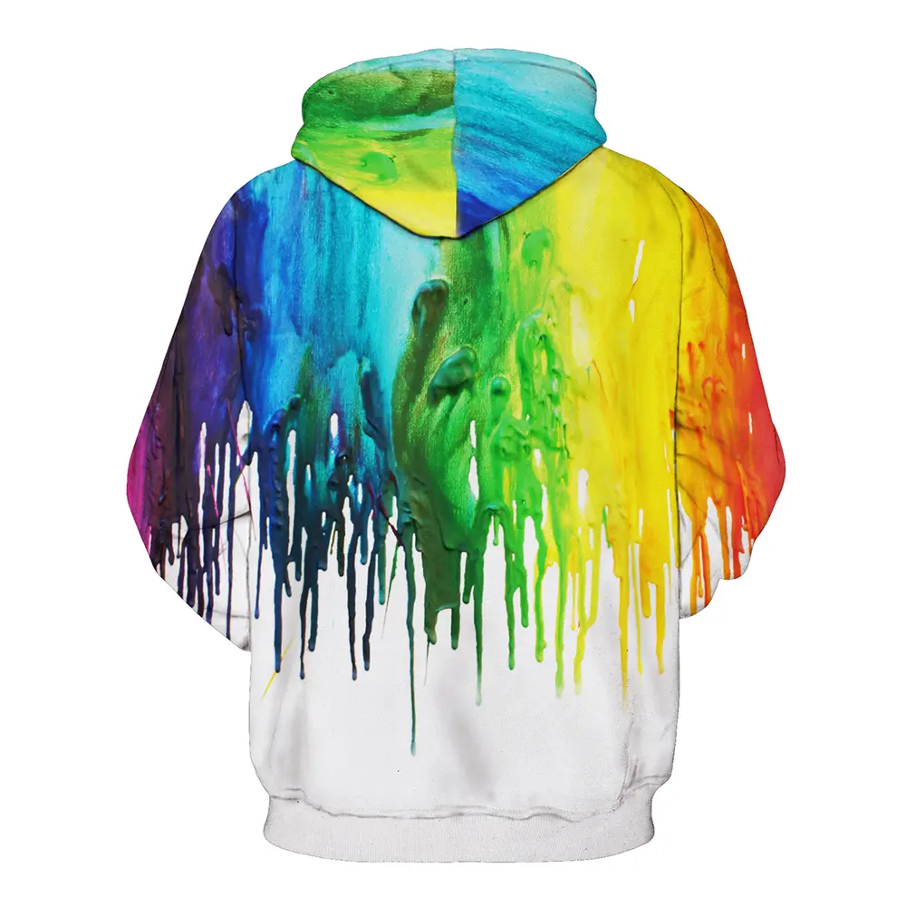 Full Size Printed Drawstring Hoodie with Pockets, image 3