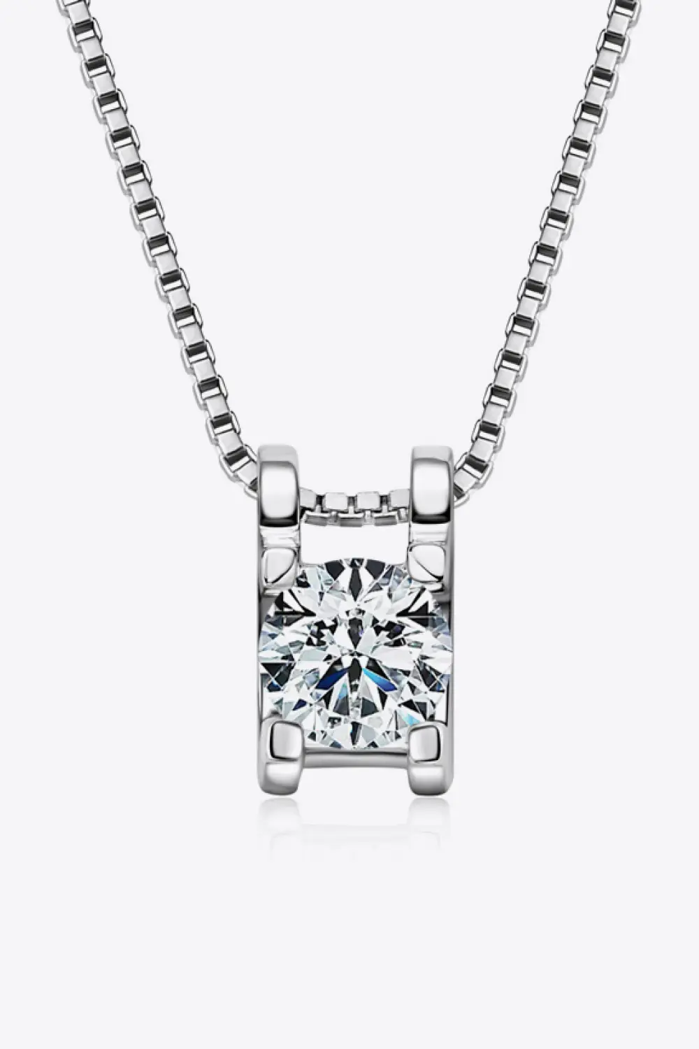 Moissanite 925 Sterling Silver Necklace, image 9