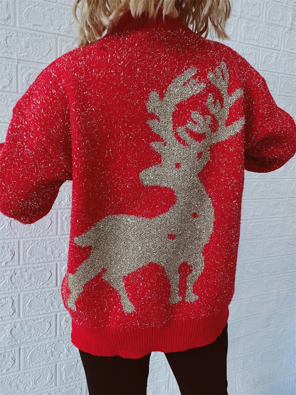 Christmas Element Round Neck Sweater, image 5