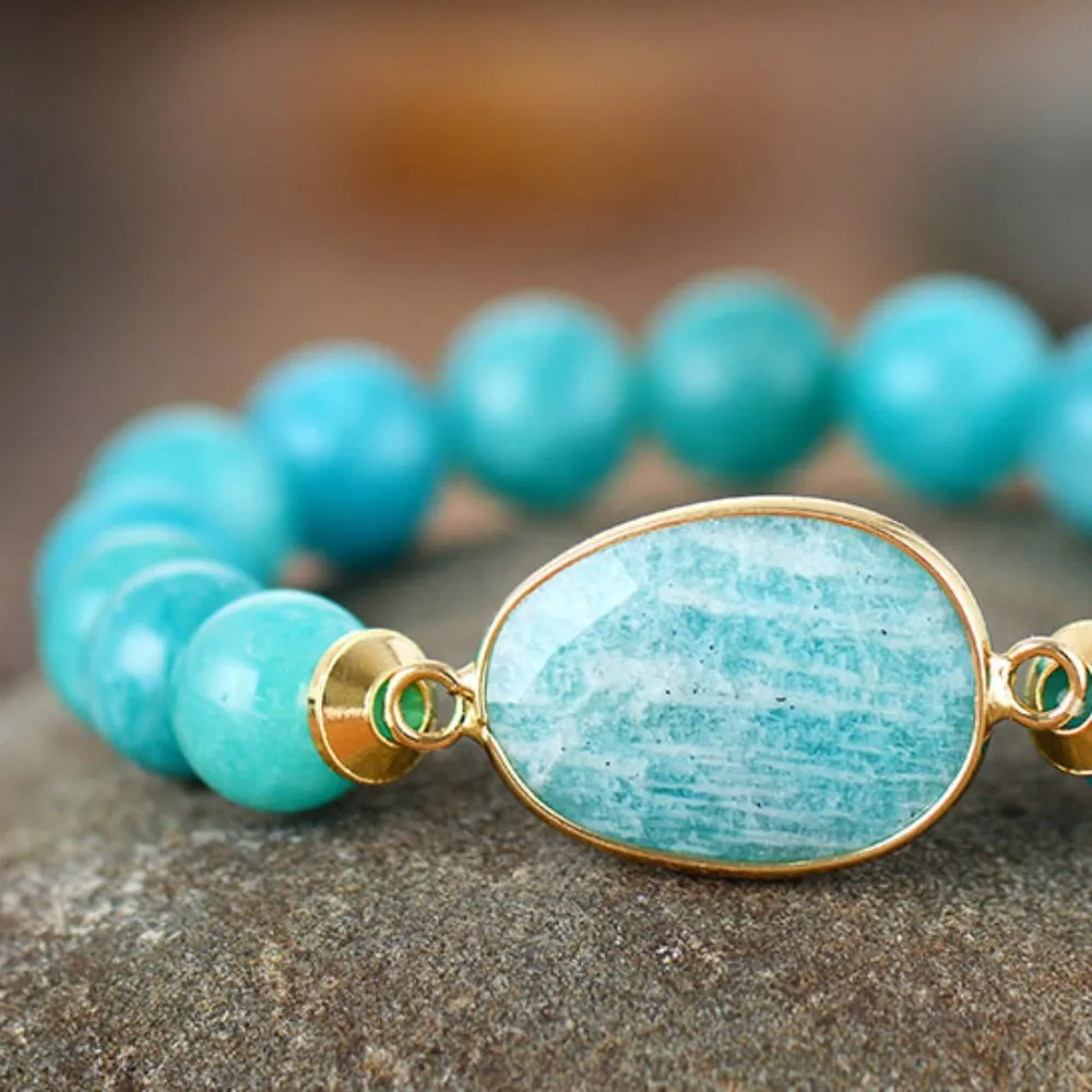 Natural Stone Beaded Bracelet, image 5