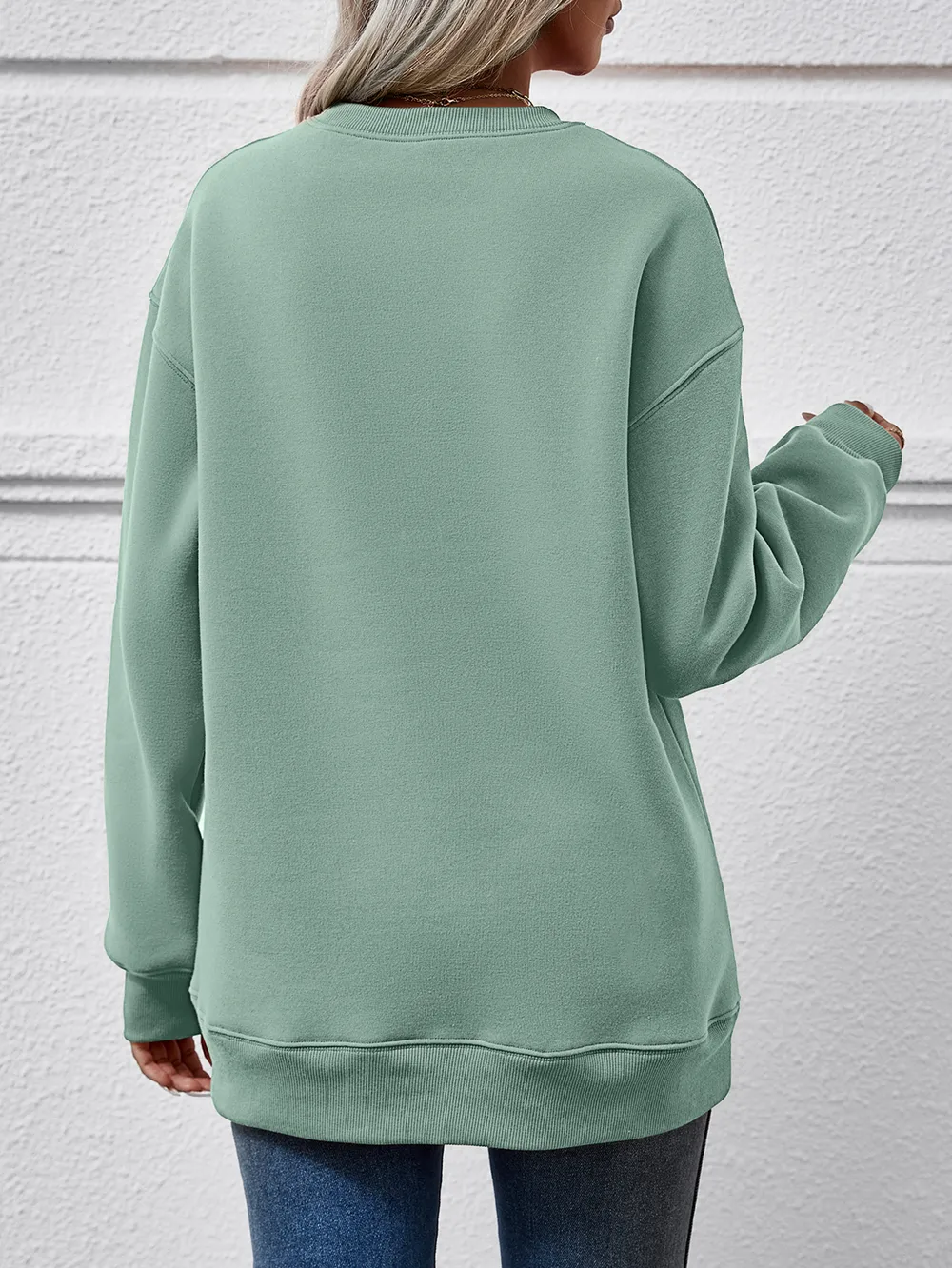 Round Neck Long Sleeve Sweatshirt, image 10