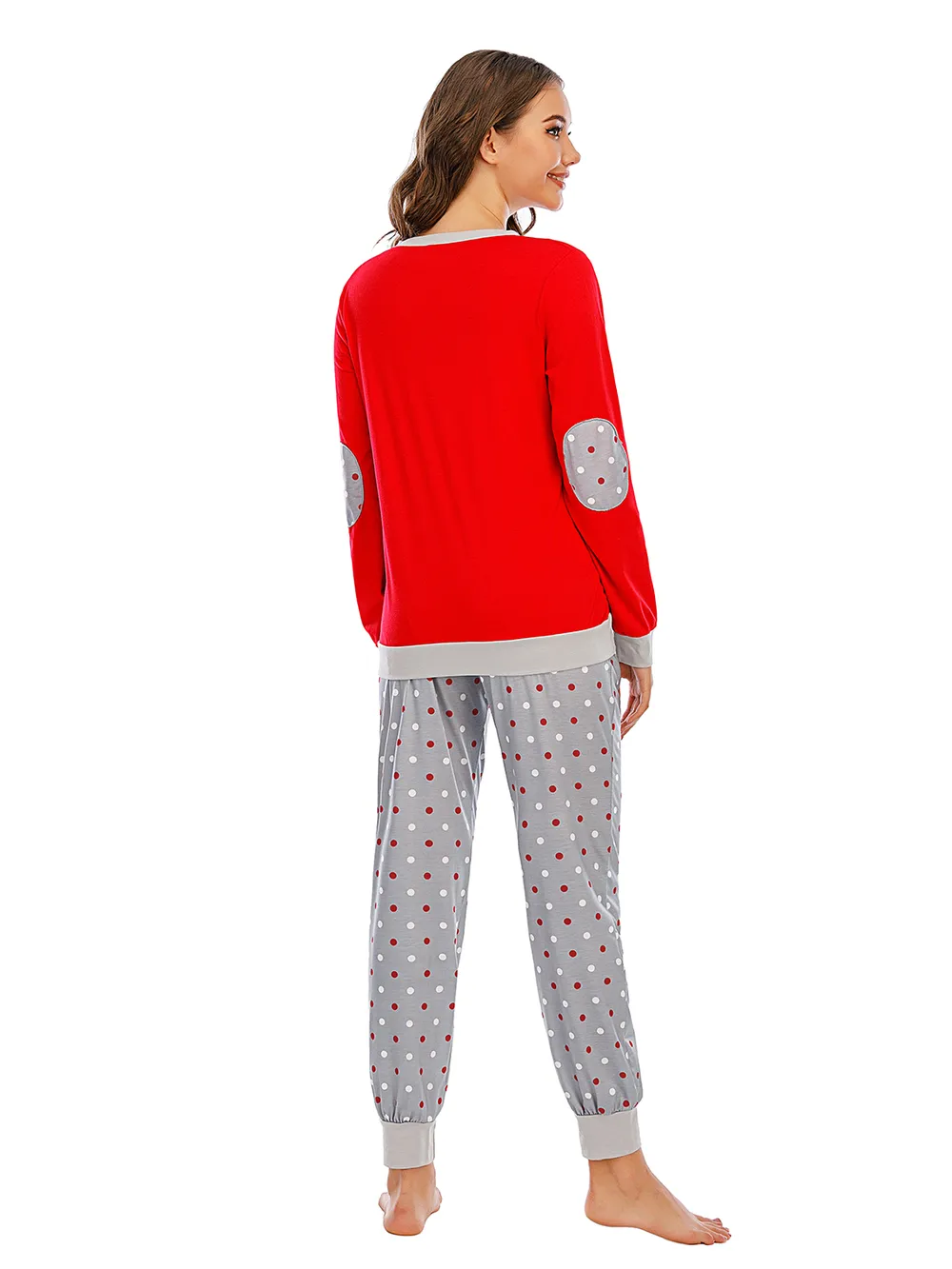 Long Sleeve Top and Polka Dot Pants Set, image 9