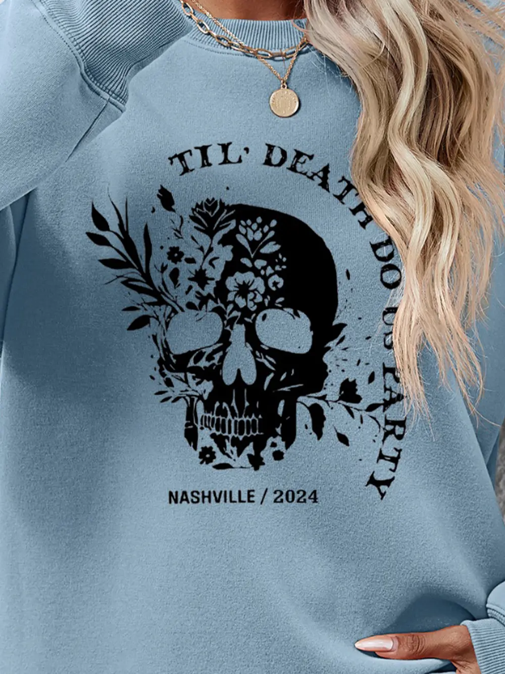 Graphic Round Neck Dropped Shoulder Sweatshirt, image 15