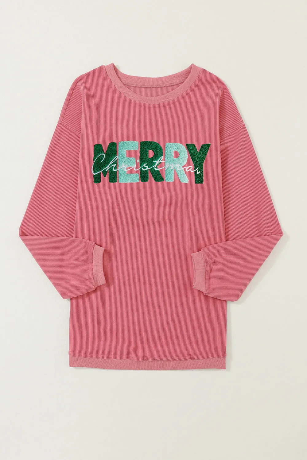 MERRY CHRISTMAS Round Neck Sweatshirt, image 3