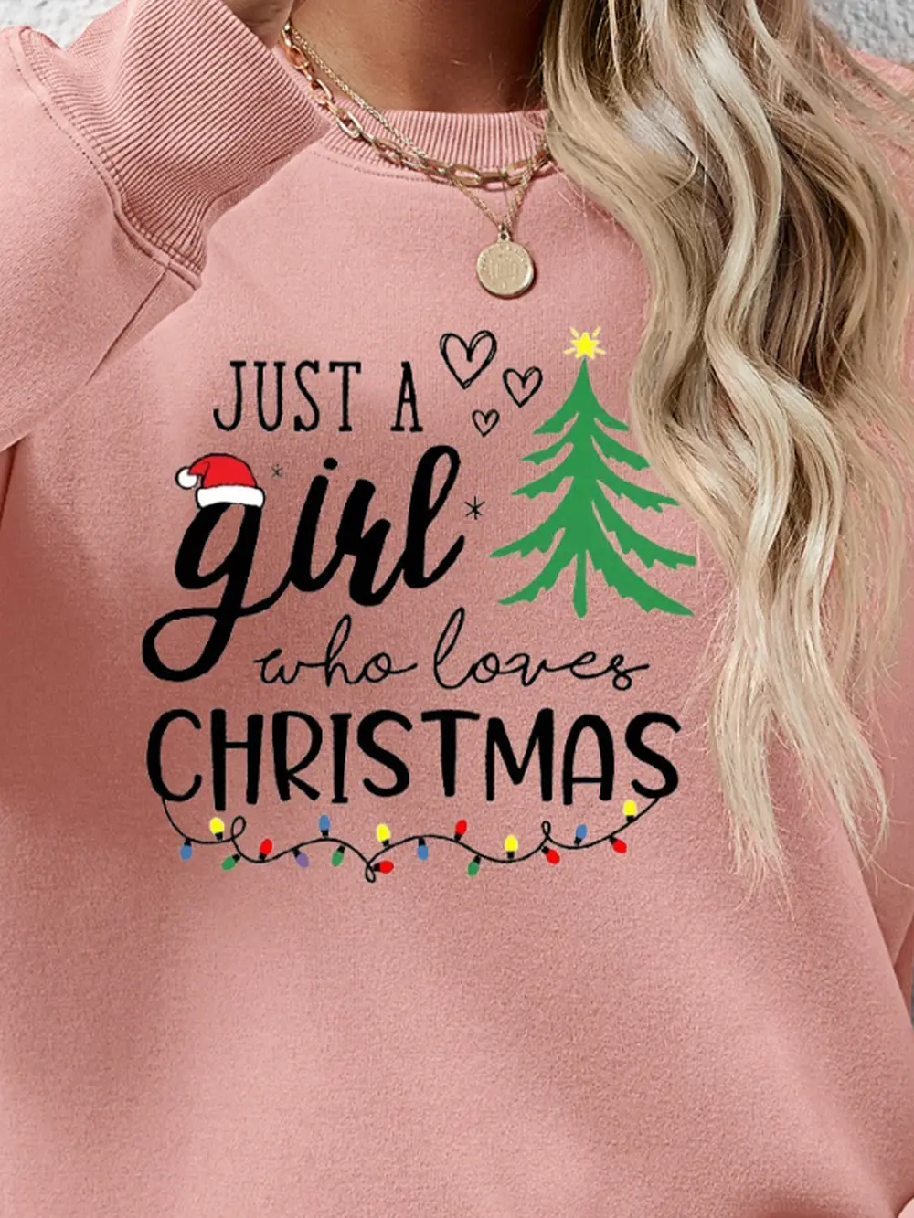 Letter Graphic Round Neck Sweatshirt, image 26