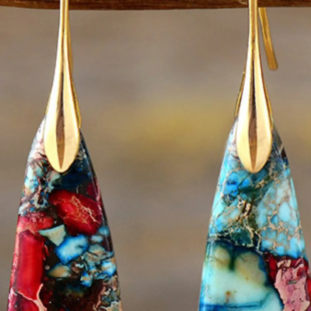 Geometrical Shape Dangle Earrings, image 2