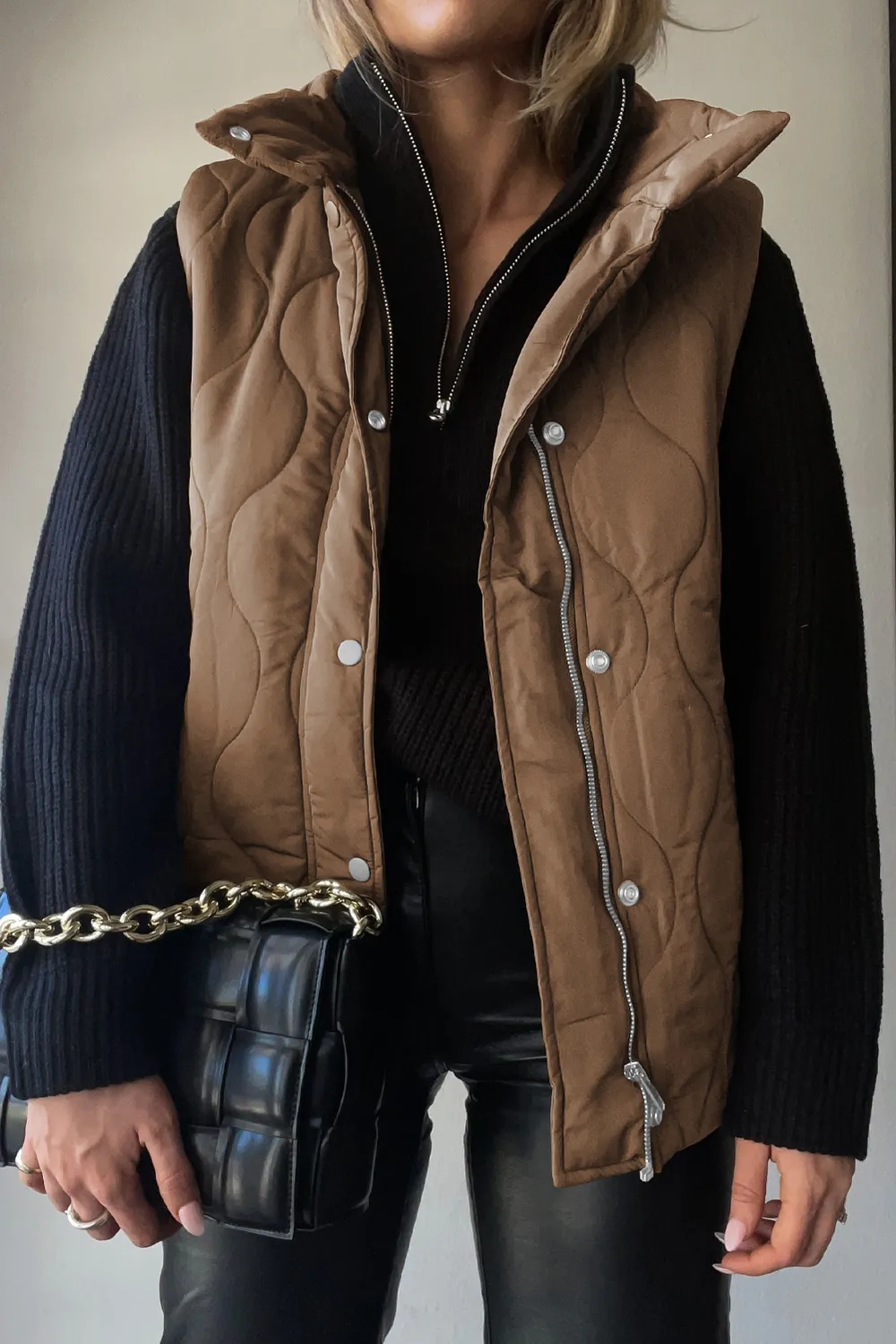 Collared Neck Vest with Pockets, image 19